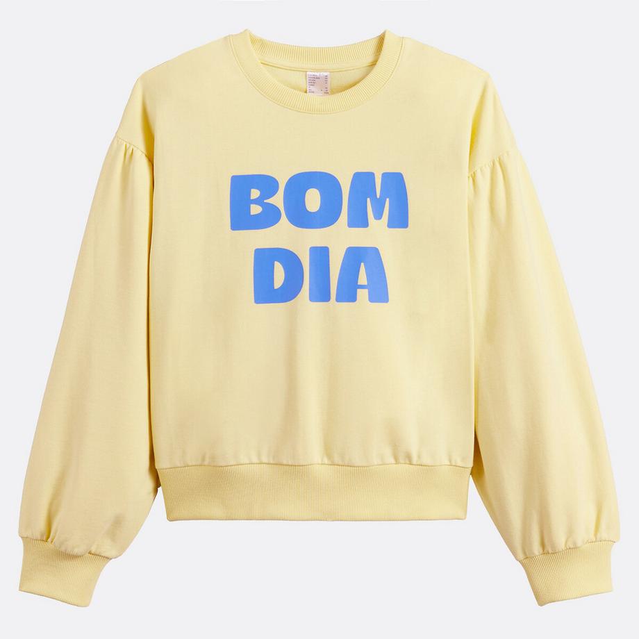 La Redoute Collections  Sweatshirt mit Rundhalsausschnitt 
