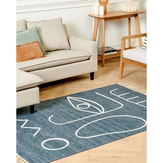 Beliani Tapis d'extérieur en Polyester Boho YAVU  