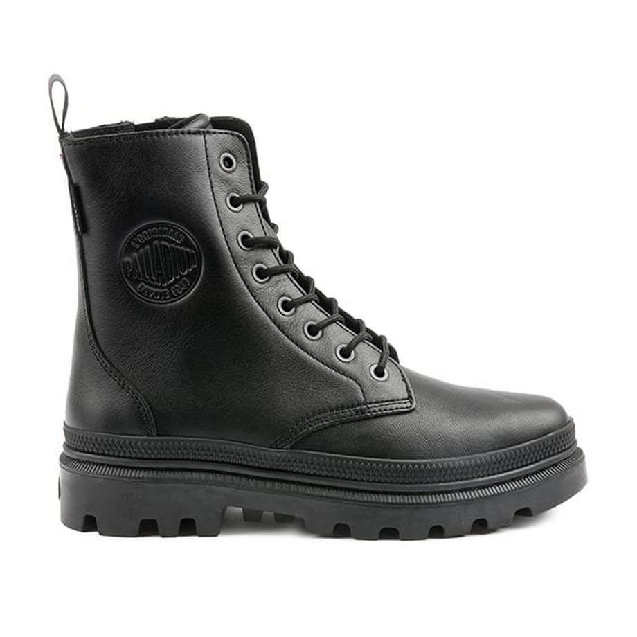 PALLADIUM  scarponcini in pelle pallatrooper off 