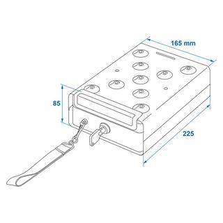 ProPlus Coffre-fort en acier métal  