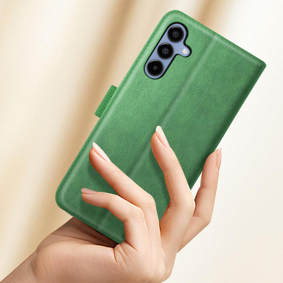 Avizar  Étui Portefeuille Samsung A15 Vert 