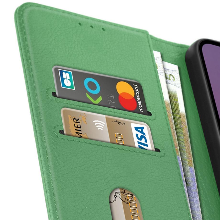 Avizar  Étui Portefeuille Samsung A15 Vert 