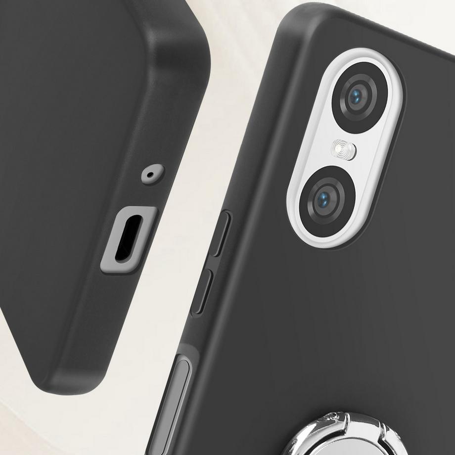 Avizar  Coque Bague Sony Xperia 10 VI Noir 