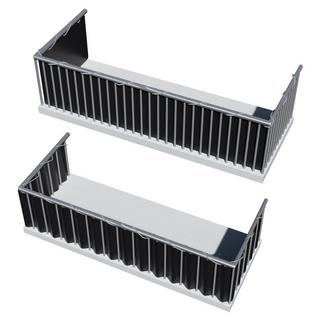 Tectake Balkon Sichtschutz mit metallverstärkten Ösen, Version 1  