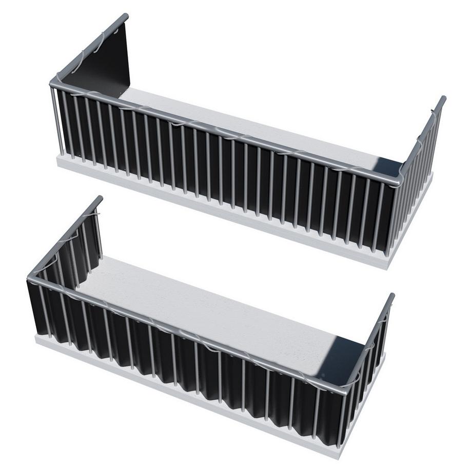 Tectake Brise vue PVC pour balcon  Résistant aux intempéries et résistant aux UV  