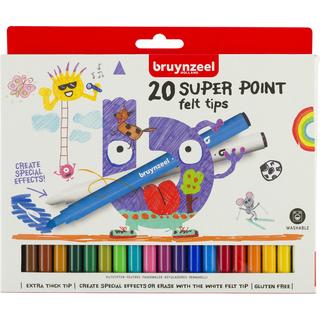 Bruynzeel BRUYNZEEL Fasermalerset Kids Superpoint 60124020 20 Farben  