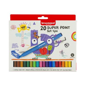 BRUYNZEEL Fasermalerset Kids Superpoint 60124020 20 Farben
