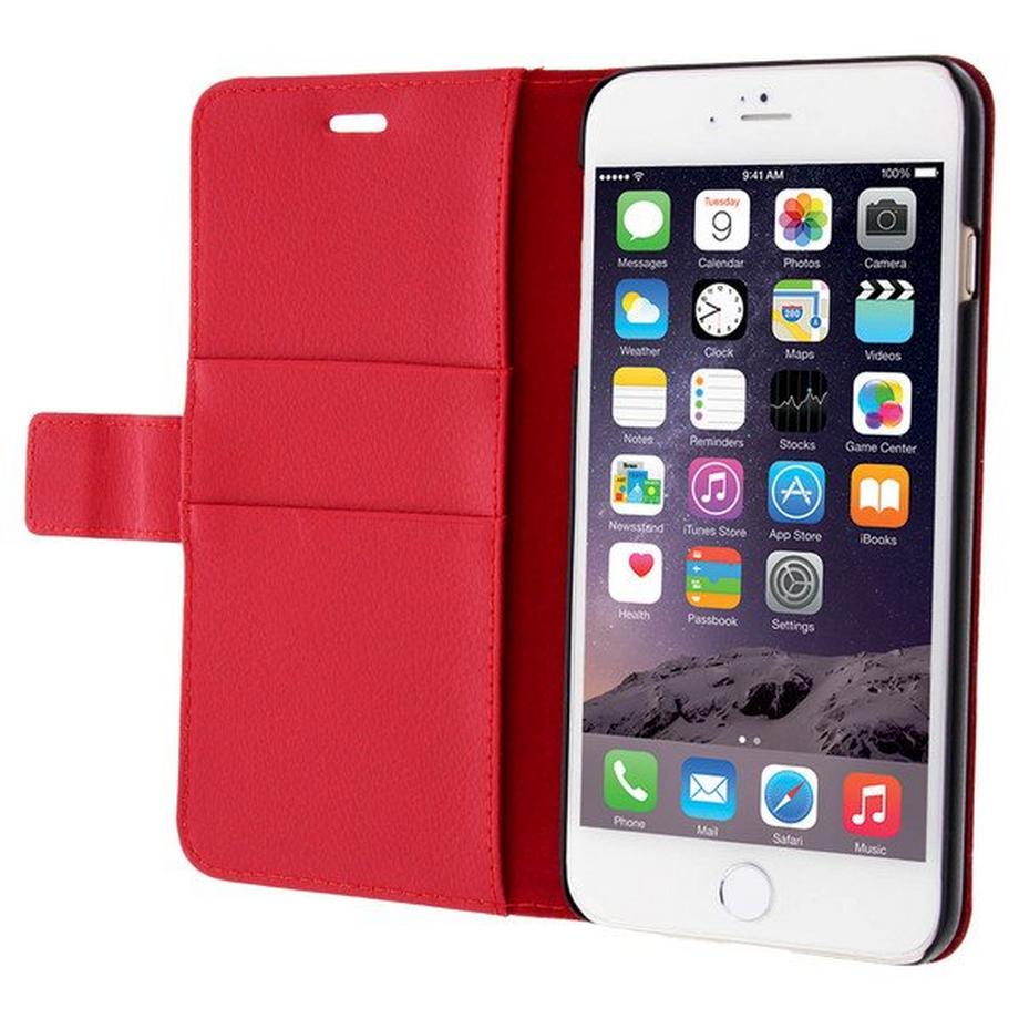 Avizar  Etui Portefeuille Rouge iPhone 6/6s Plus 