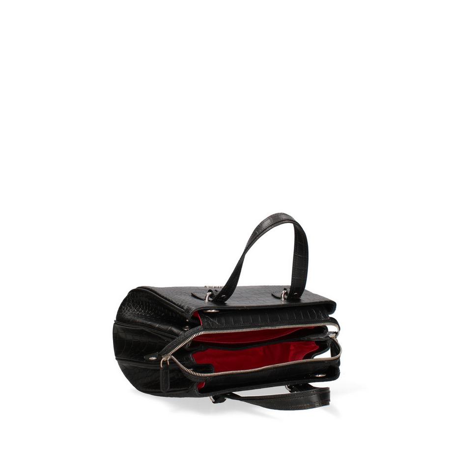 Braccialini Handtasche Krokodilprägung  