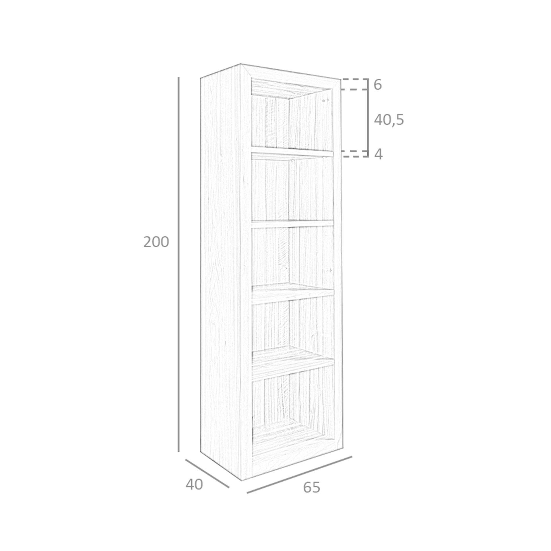 ANGEL CERDA Holzregal aus Nussbaum  