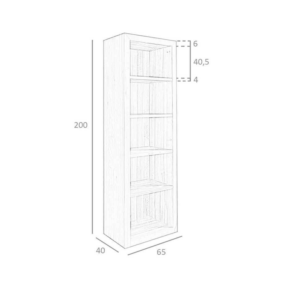 ANGEL CERDA Scaffale in legno di noce  