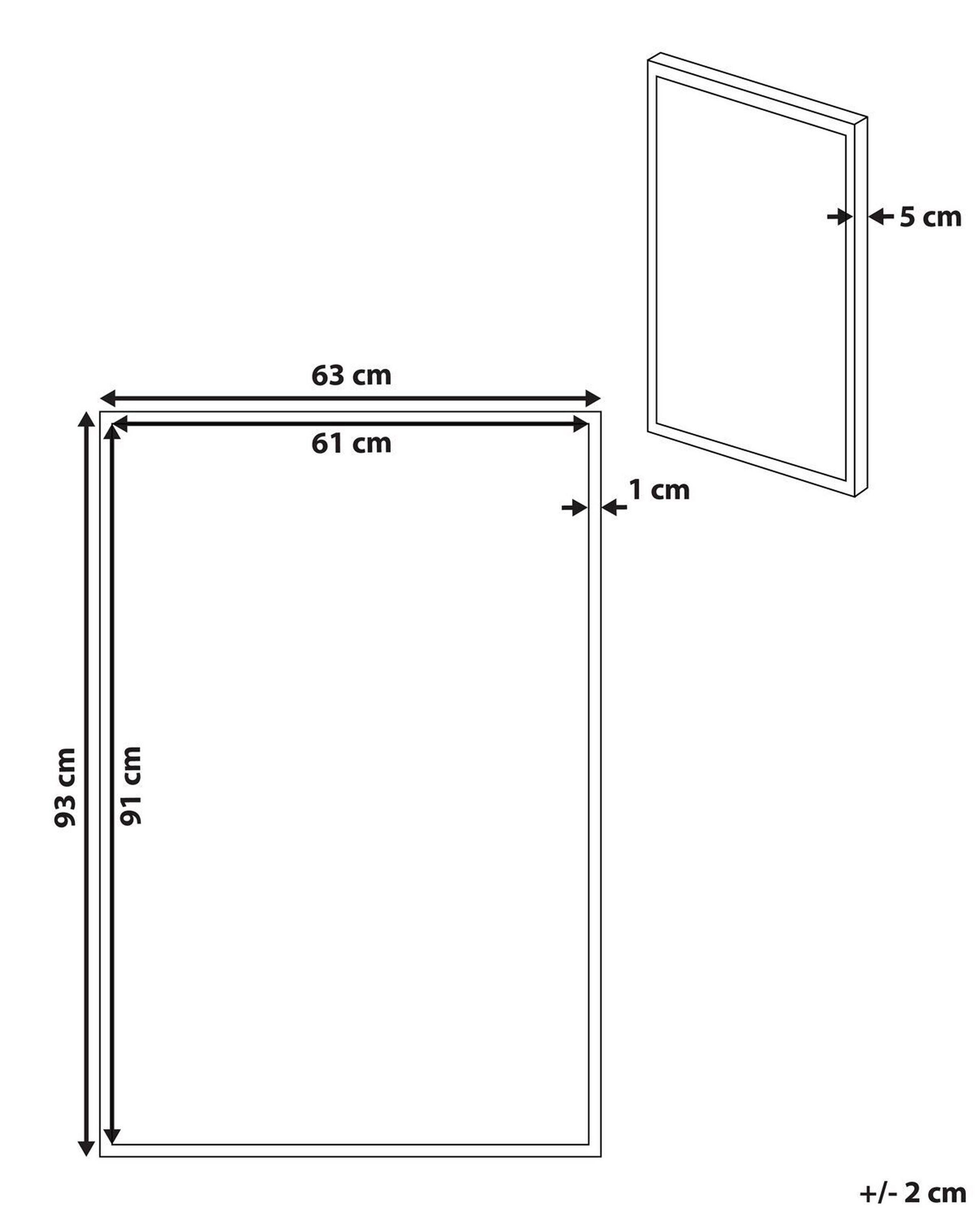 Beliani Canvas aus Polyester Modern LUCERA  