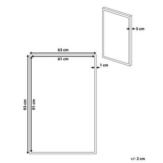 Beliani Canvas aus Polyester Modern LUCERA  