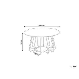 Beliani Couchtisch aus Sicherheitsglas Modern BERNIE  