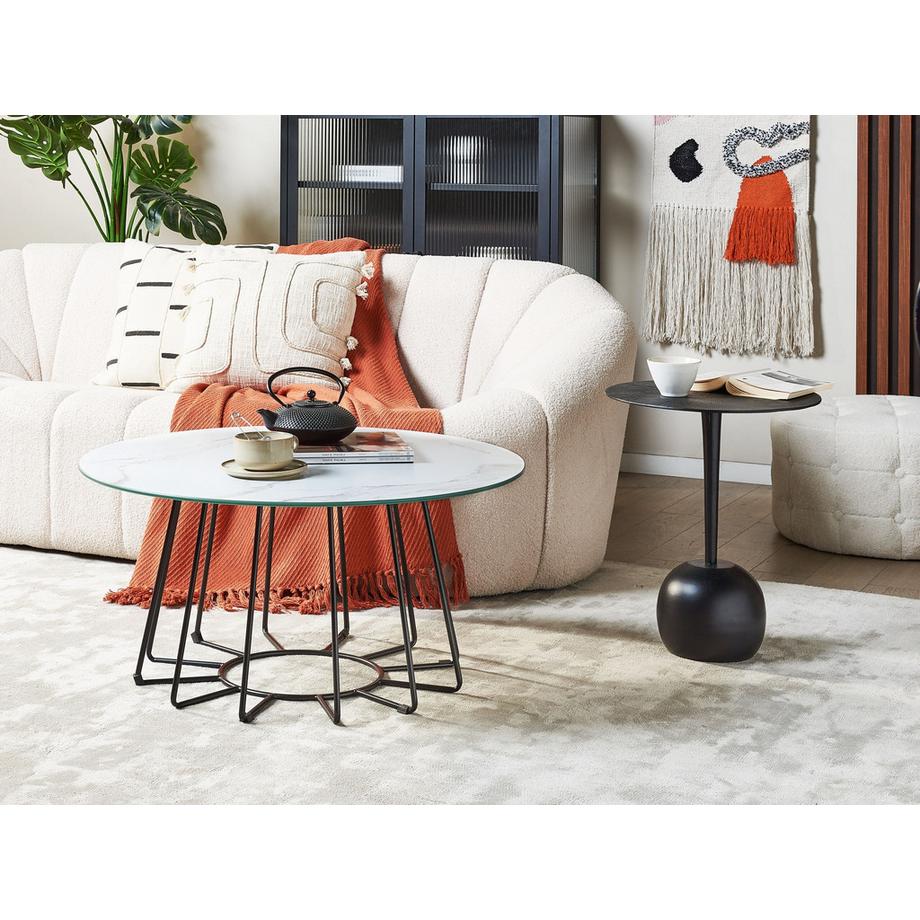 Beliani Table basse en Verre de sécurité Moderne BERNIE  