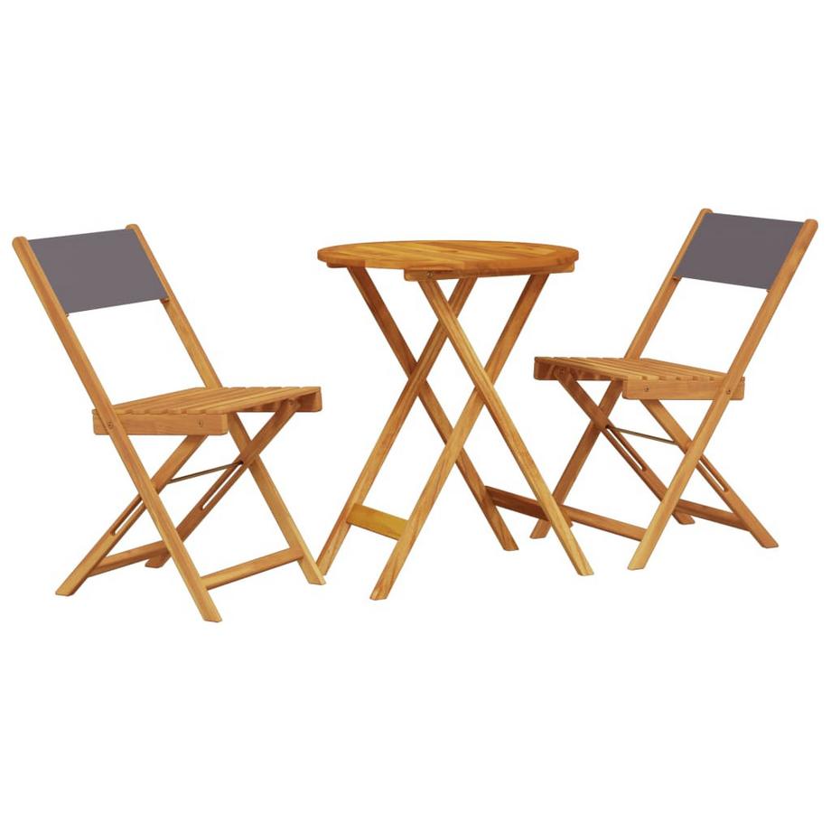 Ensemble de bistro bois d'acacia