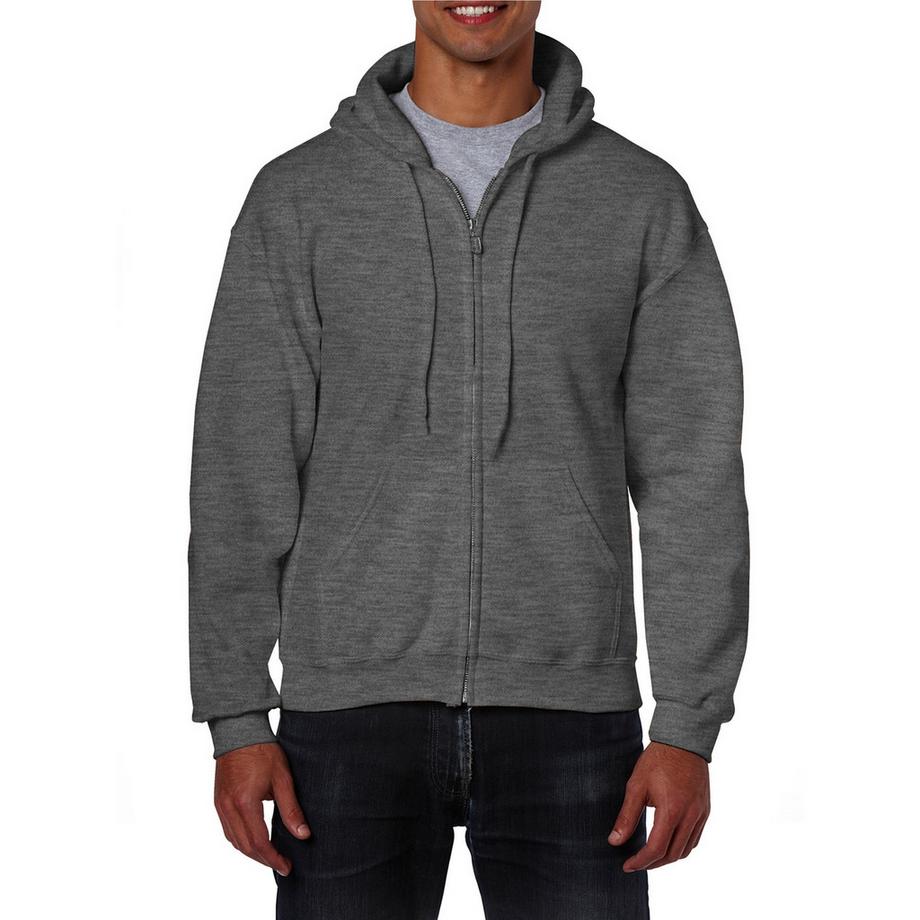 Hoodie mit durchgehendem Reißverschluss Durchgehender Reißverschluss
