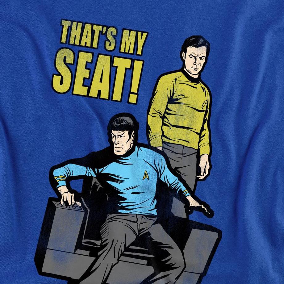 Star Trek That's My Seat T-Shirt Maniche Lunghe  