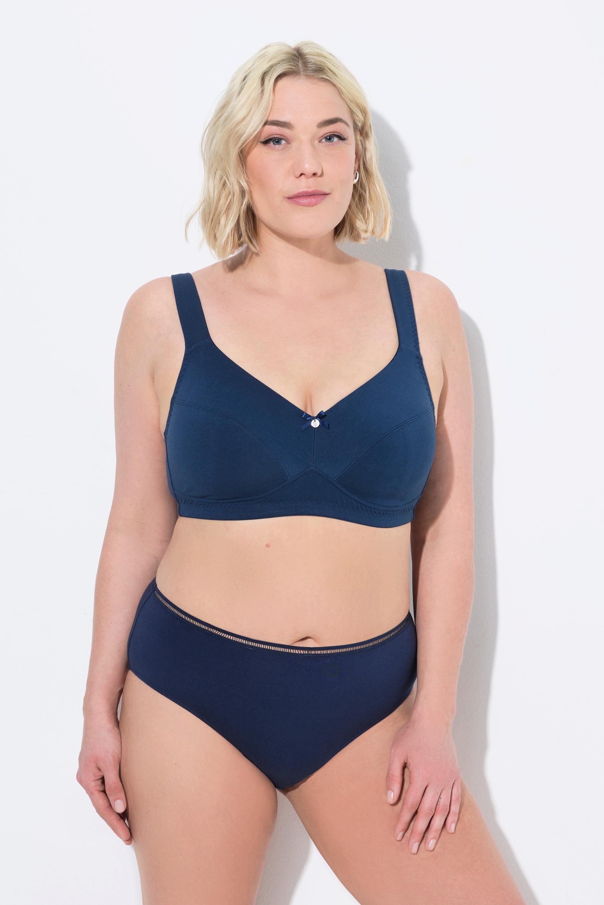 Ulla Popken Soutien-gorge souple sans armatures bretelles larges  