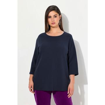 Sweatshirt, Querrippen, Rundhals, 3/4-Arm