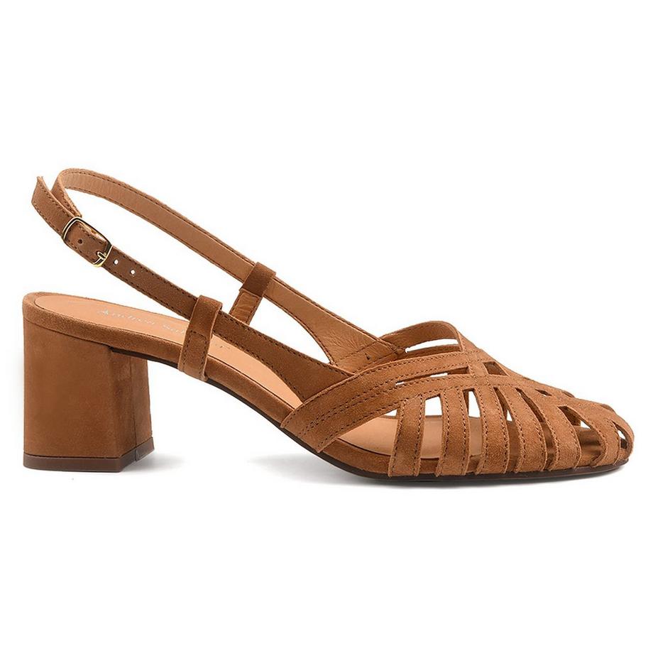 Andrea Sabatini Manalo Sandali Slingback con Tacco Blocco  