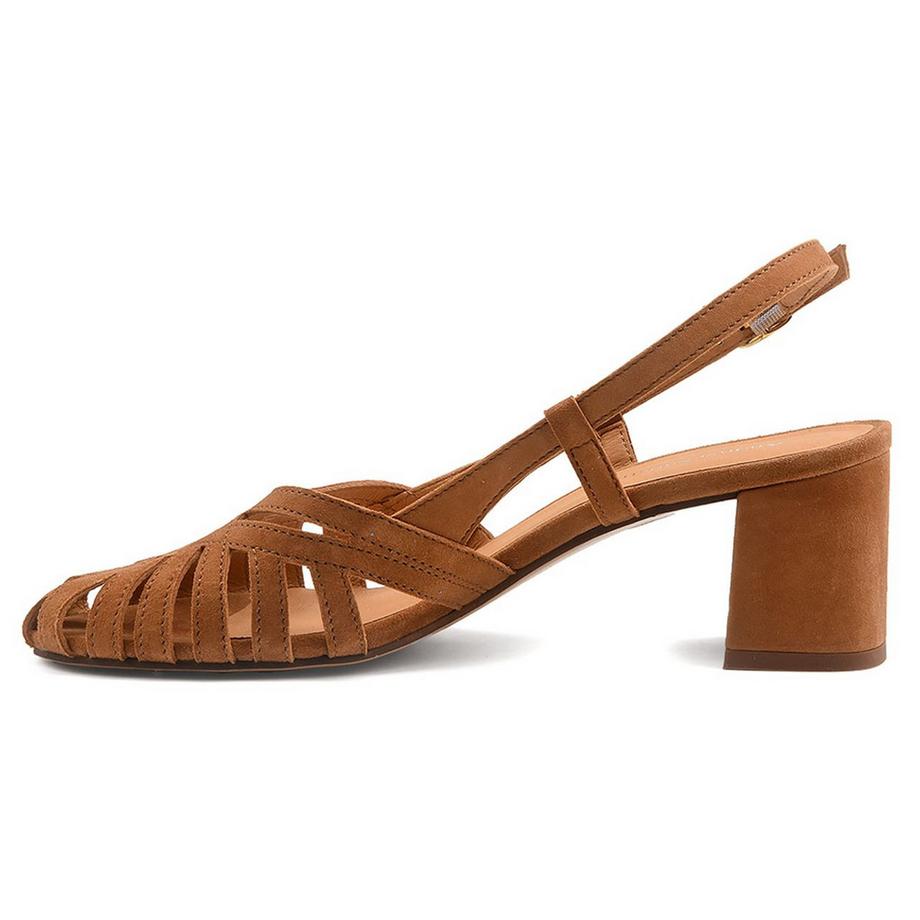 Andrea Sabatini Manalo Sandali Slingback con Tacco Blocco  