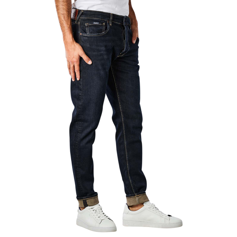 Pepe Jeans London Callen Tapered Fit Cropped Wiser Wash Jeans  