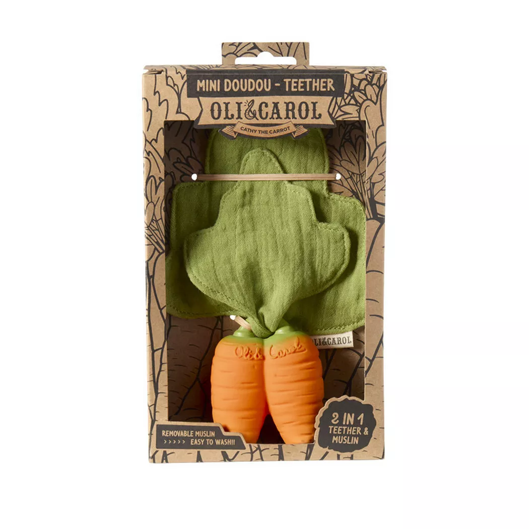 Mini doudou cathy la carotte