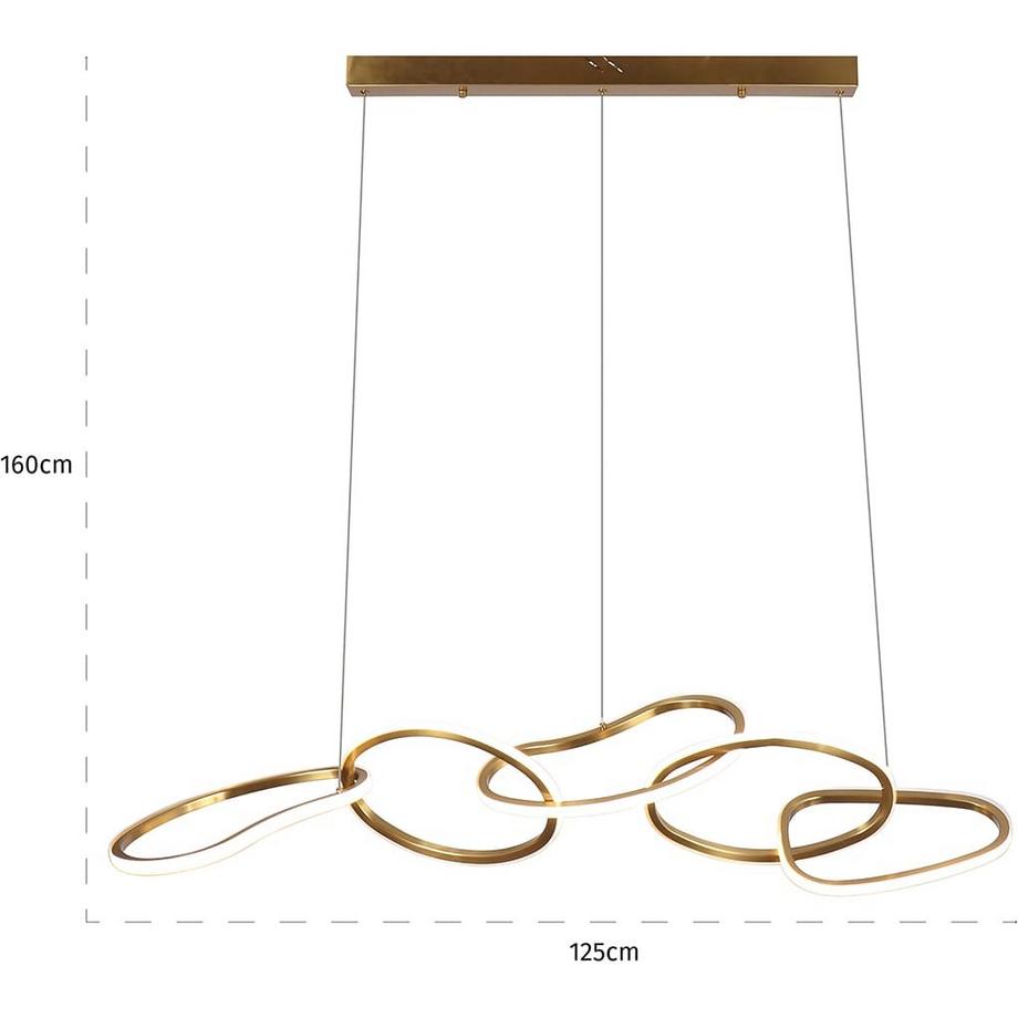 mutoni Lampada a sospensione Flyn oro  