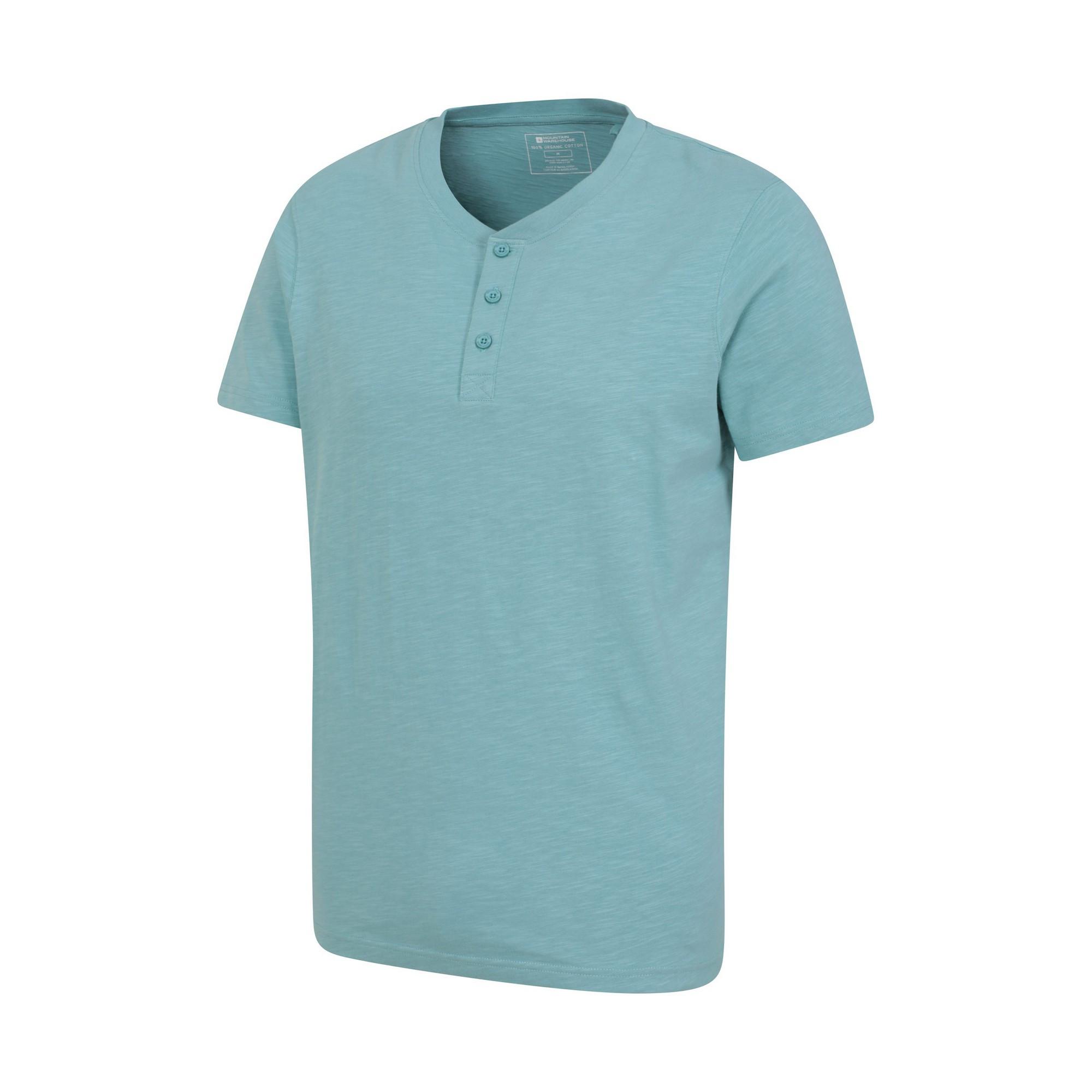 Mountain Warehouse Hasst Kurzarm Henley T-Shirt  