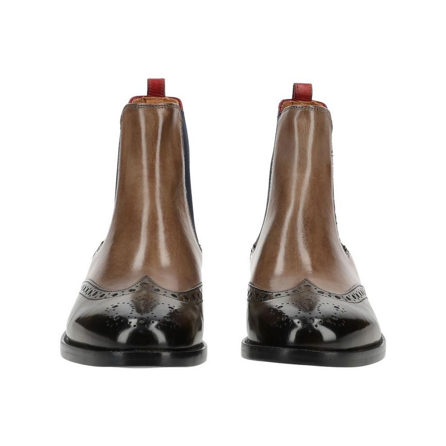 Melvin & Hamilton Stivaletto Chelsea con dettaglio brogue  