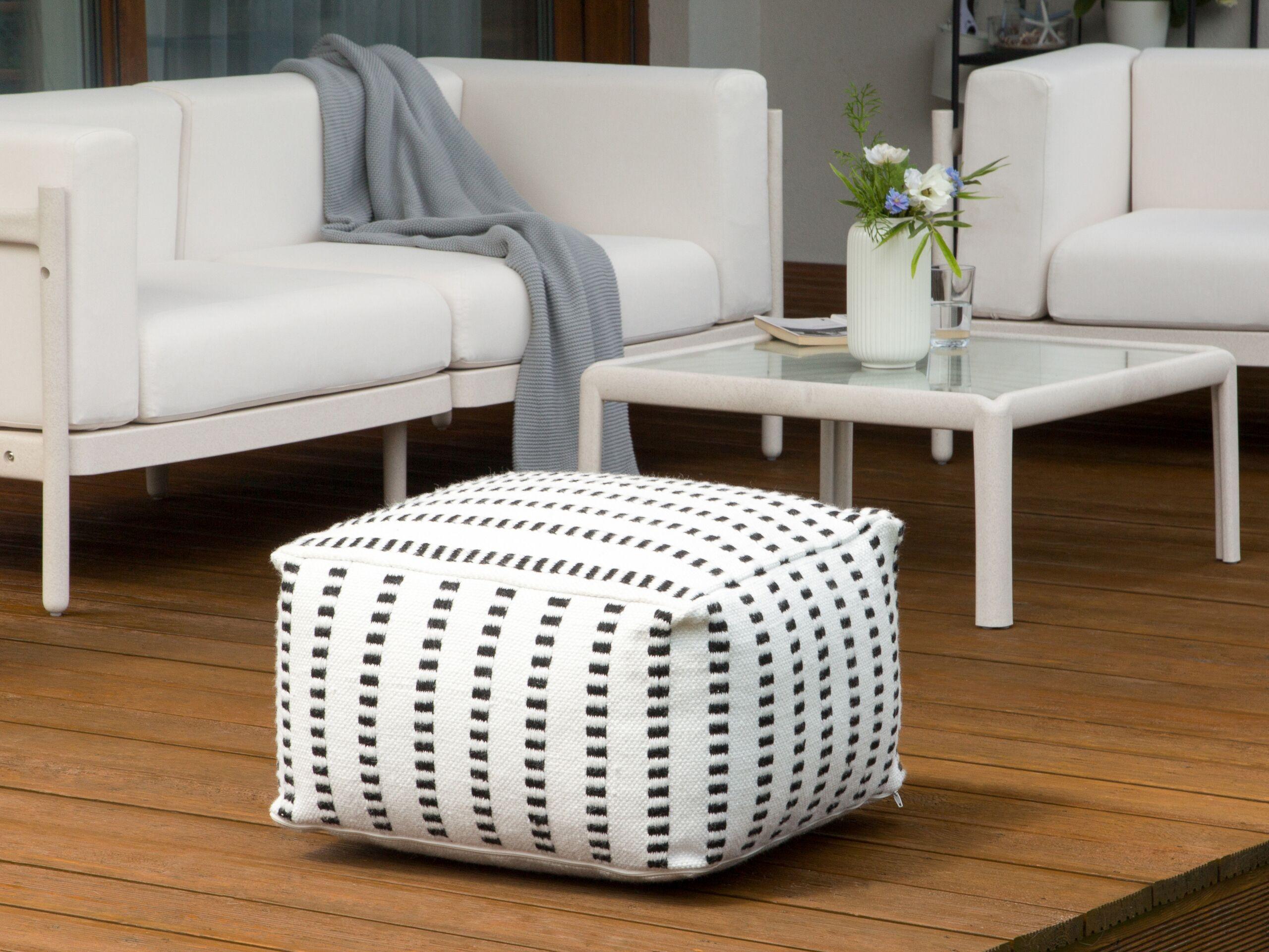 Beliani Pouf en Polyester Boho GAJAN  