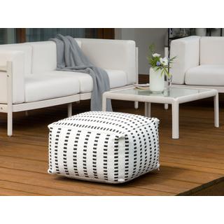 Beliani Pouf aus Stoff Boho GAJAN  
