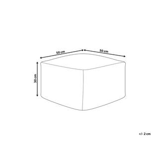 Beliani Pouf aus Stoff Boho GAJAN  