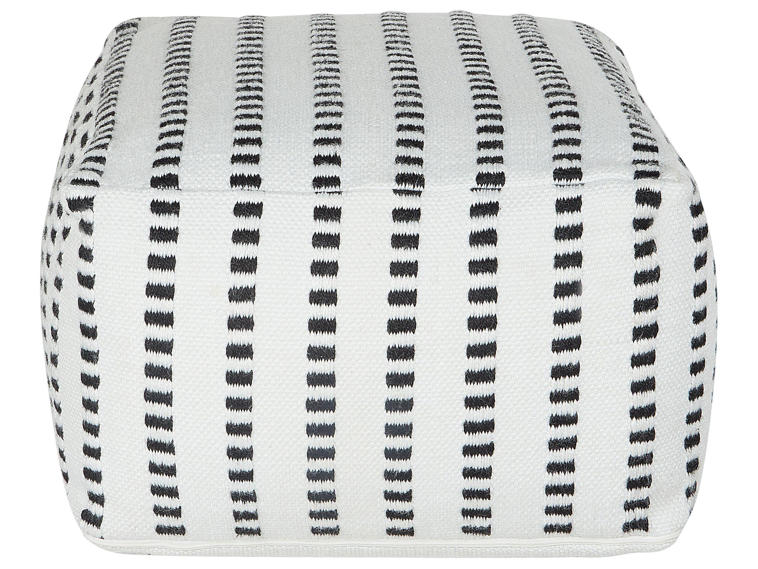 Beliani Pouf aus Stoff Boho GAJAN  