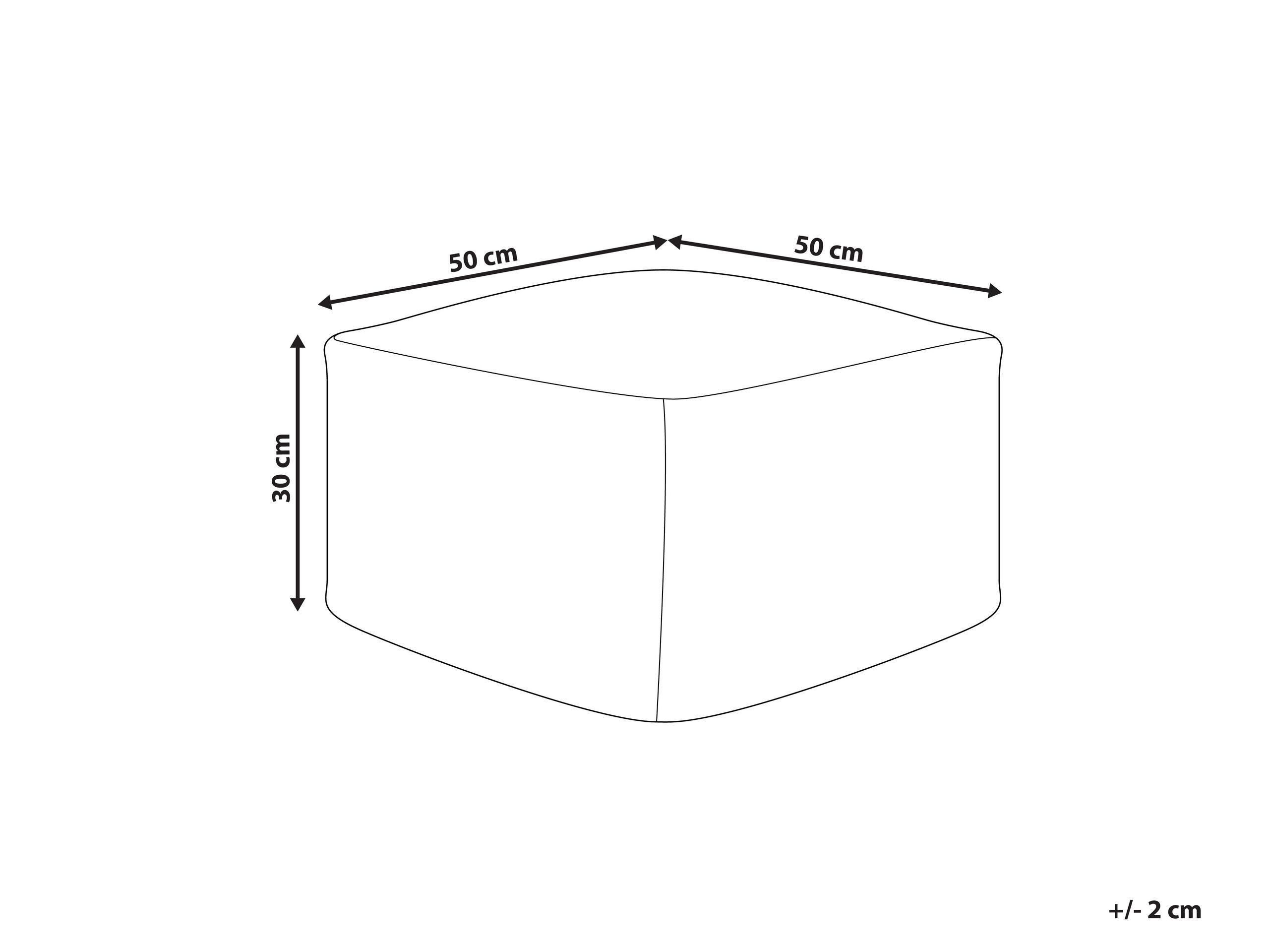 Beliani Pouf aus Stoff Boho GAJAN  