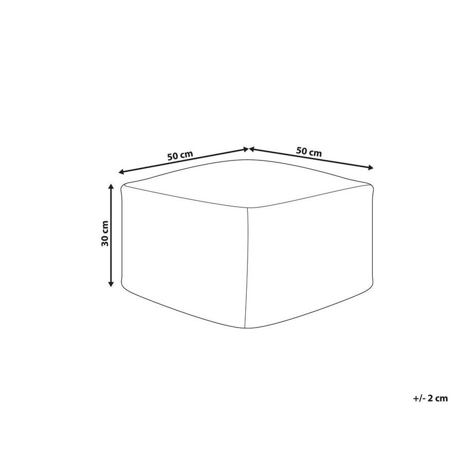 Beliani Pouf en Tessuto Boho GAJAN  