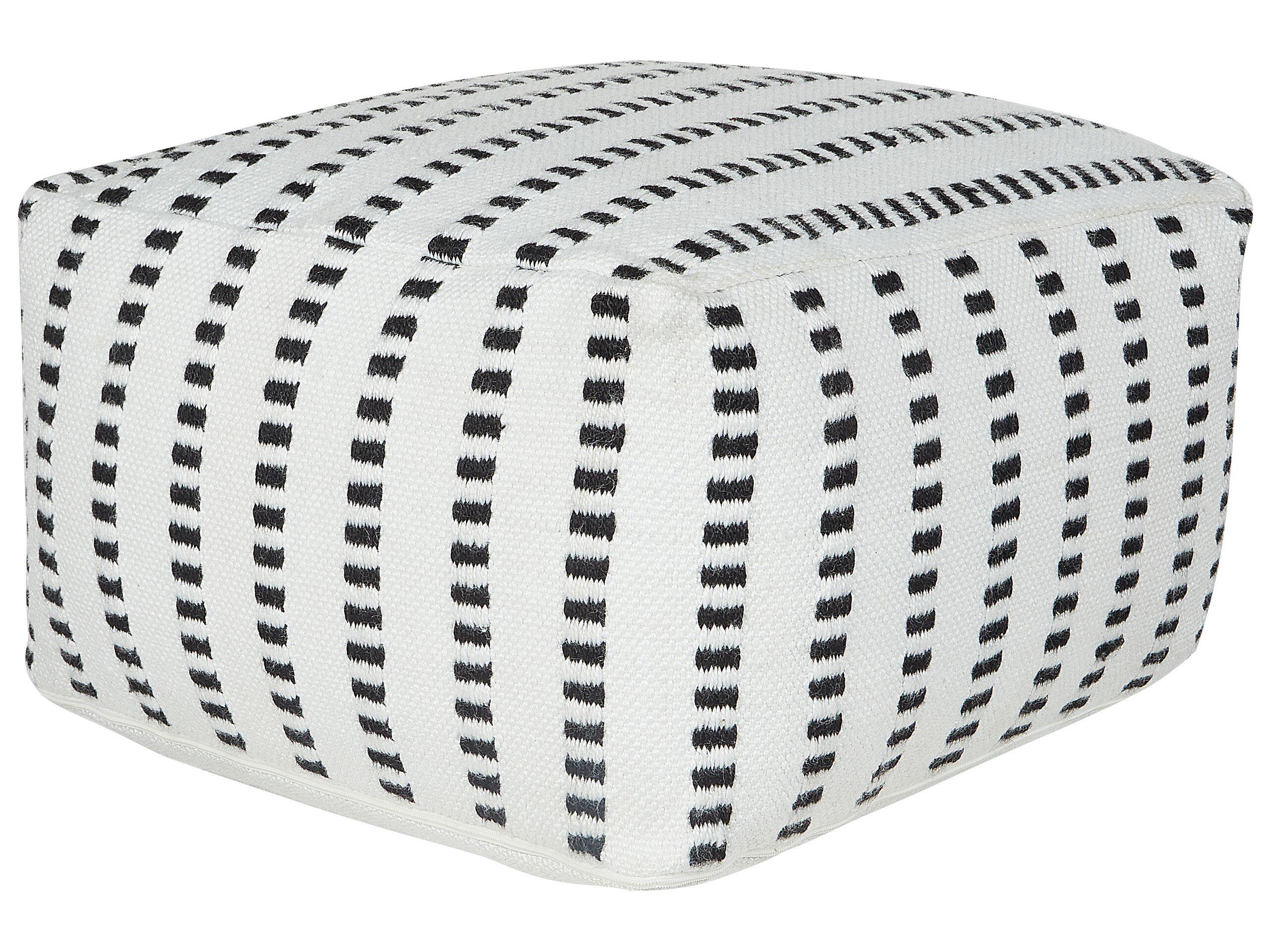 Beliani Pouf aus Polyester Boho GAJAN  