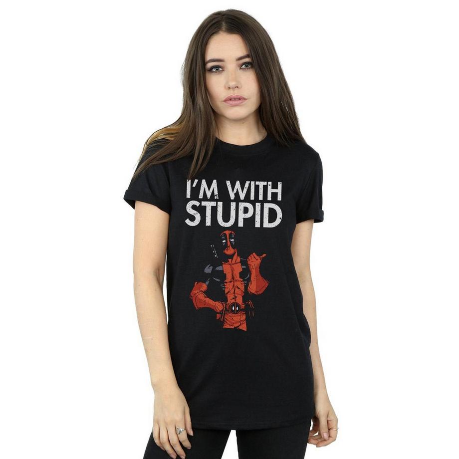MARVEL T-shirt I'm With Stupid  