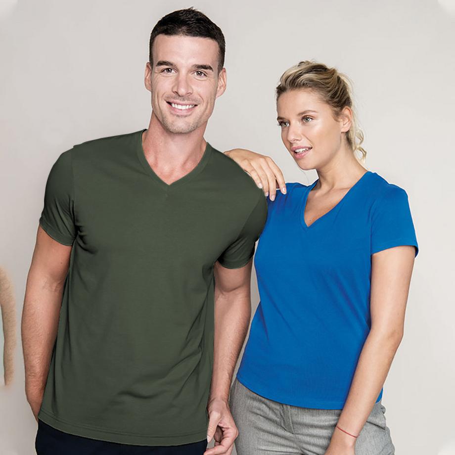 Kariban  T-ShirtÀ Manches Courtes Et Col En V Coupe Cintrée 