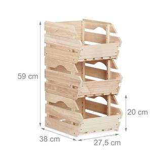 B2X scatole impilabili in legno  