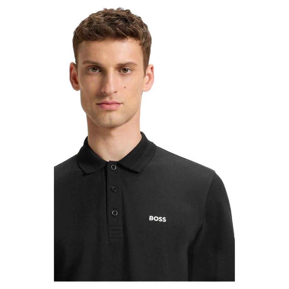 BOSS  Plisy Maglietta Polo Manica Lunga 