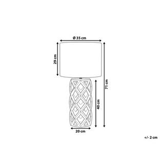 Beliani Tischleuchte aus Keramik Modern SELJA  