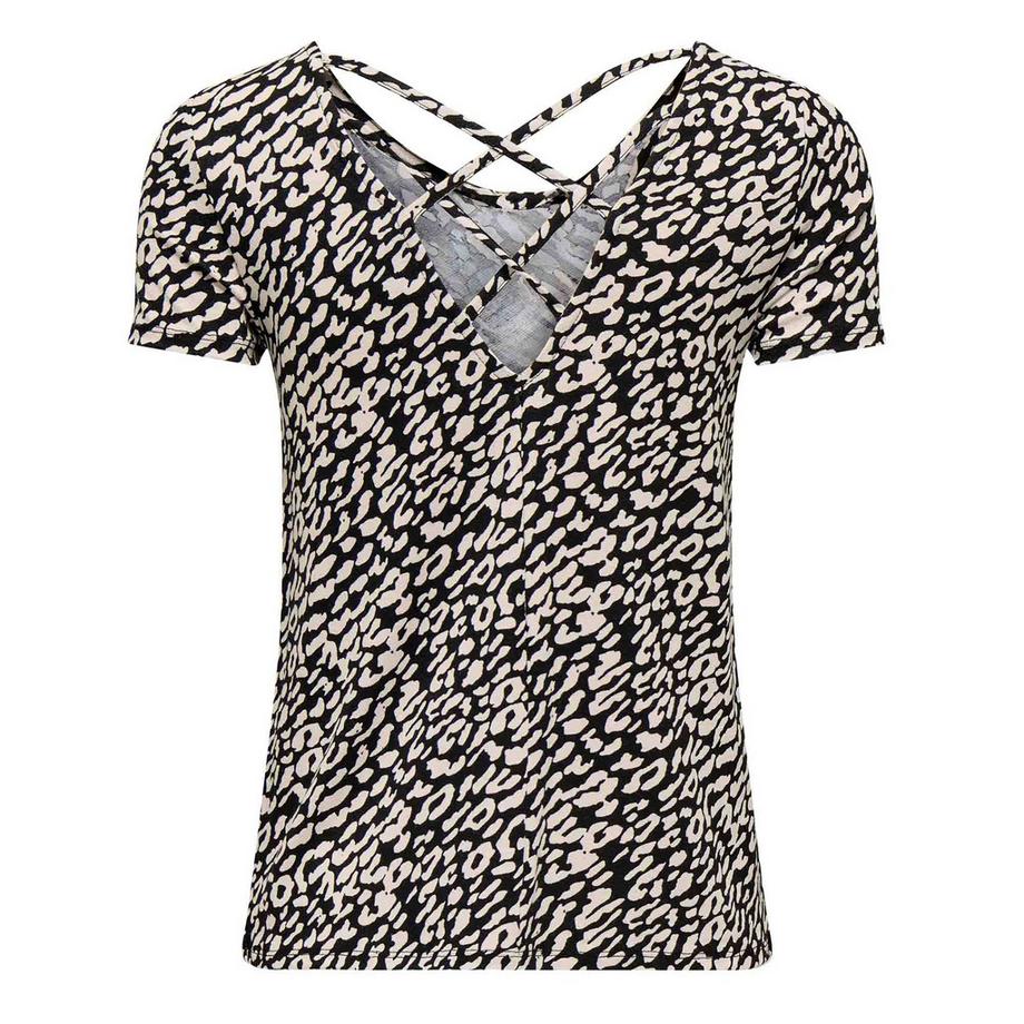 ONLY T-Shirt  1er Pack Bequem sitzend-ONLBERA BACK LACE UP TO  
