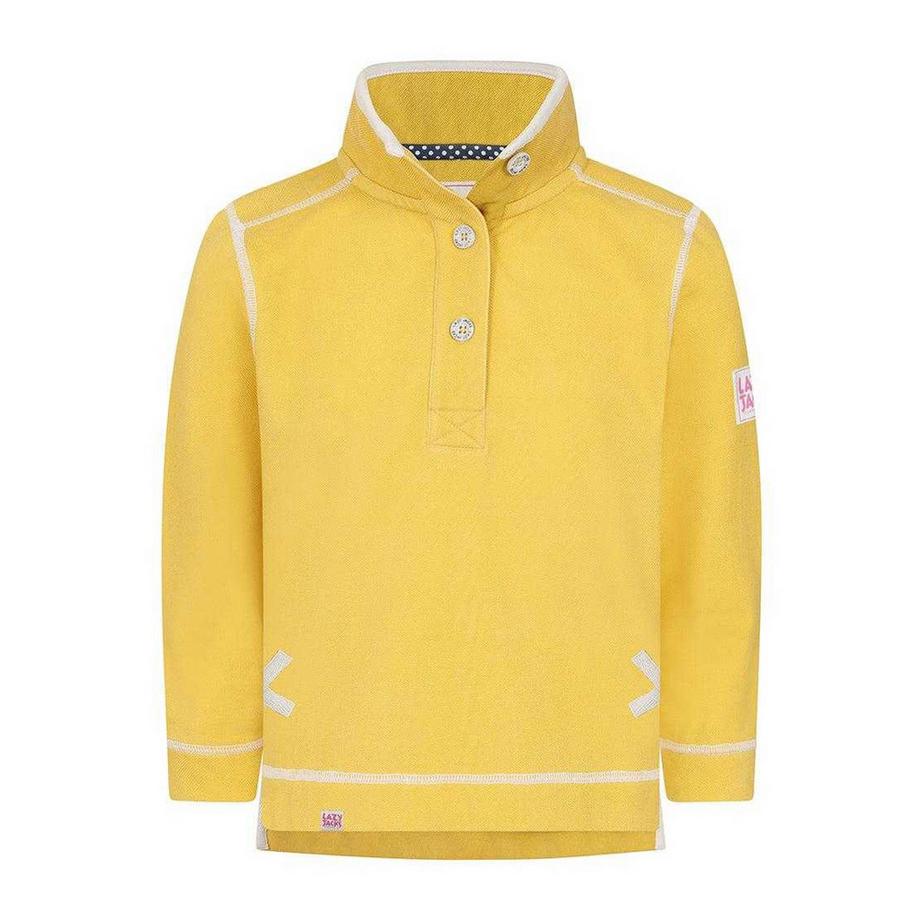 Sweatshirt  ,  Knopfhals, Piqué