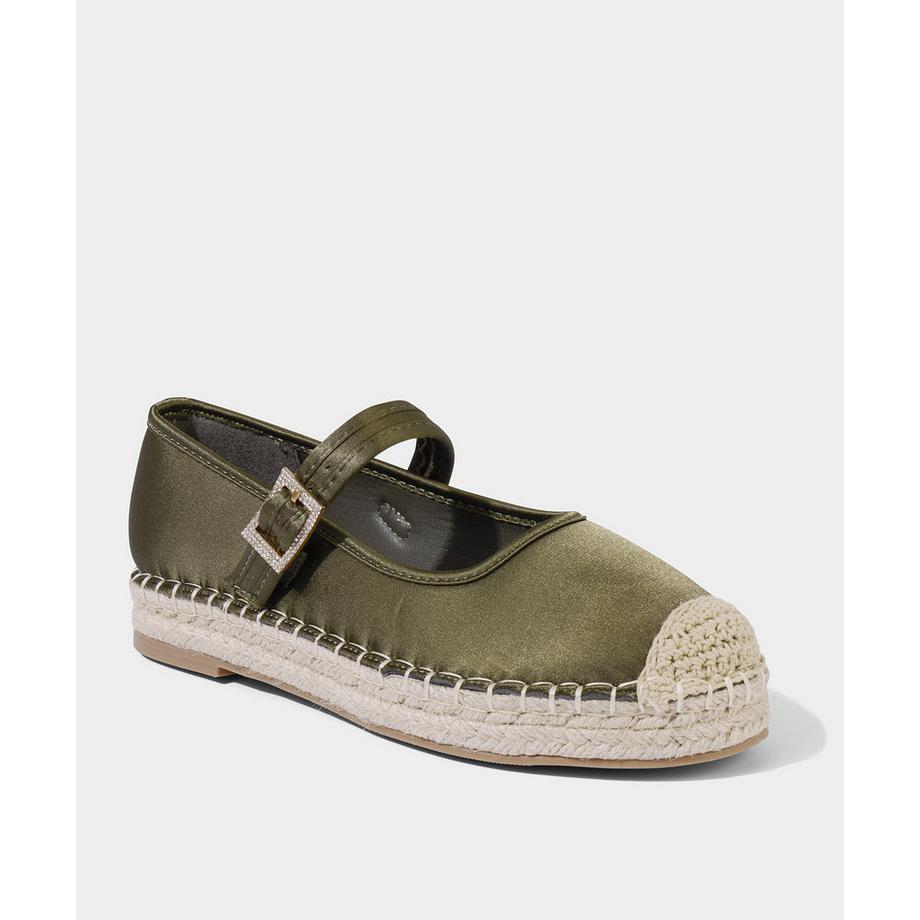 Joe Browns Satin Espadrille-Schuhe mit Schnalle  