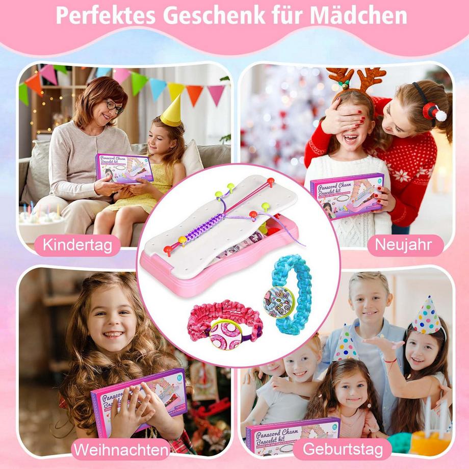 Activity-board  Freundschaftsarmbänder, Machen Sie Ihre eigenen Armbänder, Bastelsets für Kinder. 