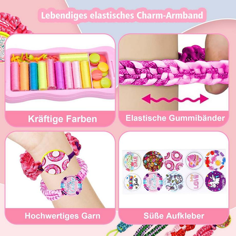 Activity-board  Freundschaftsarmbänder, Machen Sie Ihre eigenen Armbänder, Bastelsets für Kinder. 