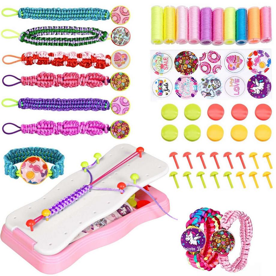 Freundschaftsarmbänder, Machen Sie Ihre eigenen Armbänder, Bastelsets für Kinder.