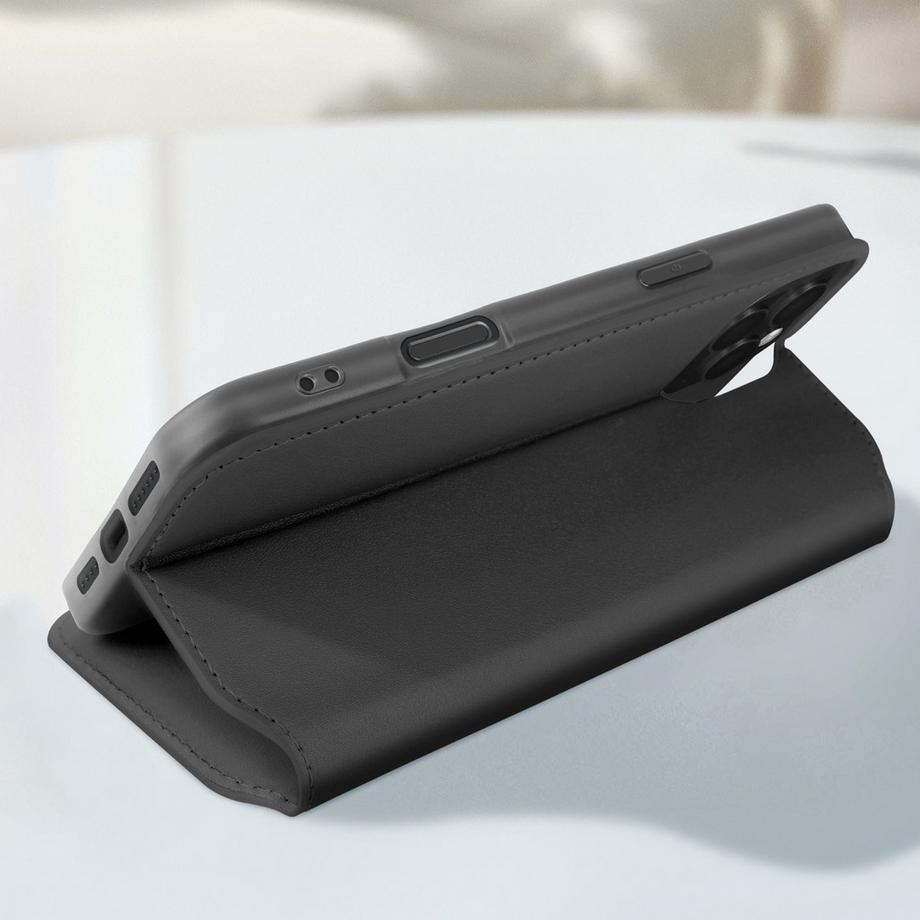 Avizar  Étui iPhone 16 Pro Portefeuille Noir 